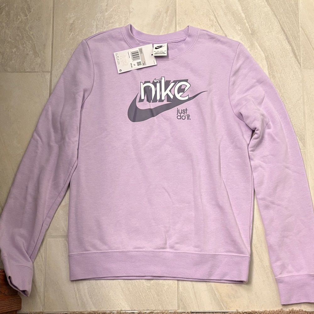 Nike (Size XS) Women's Soft Purple Crew Neck Sweatshirt -NWT